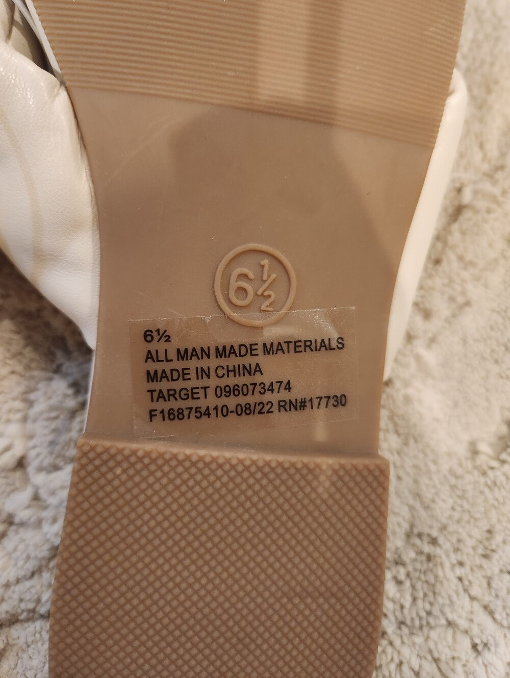 ✨️🥰NWT Women's Lisa Slide Sandals - A New Day Off White Cream - Picture 7 of 12